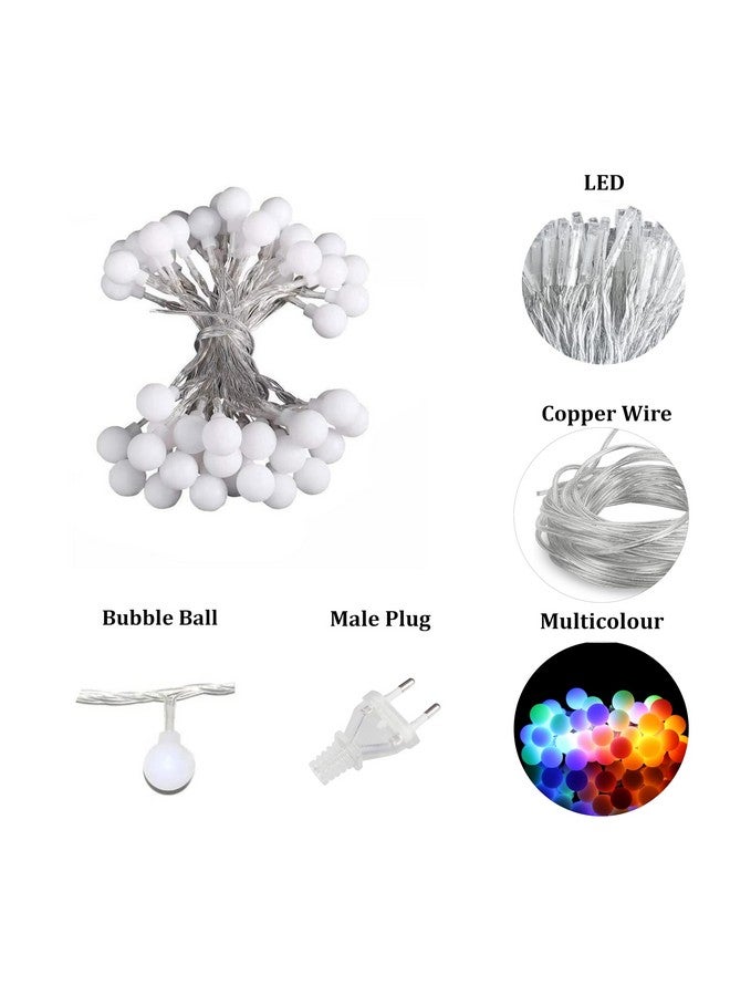 fizzytech Plastic Bubble Ball String Lights of Home Decoration Diwali Light for Party Birthday Diwali Christmas Navratri Valentine Gift Home Decoration Light 15 LED Ball Multi - Image 3
