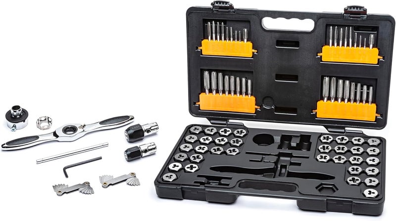 Gearwrench 77 Piece SAE/Metric Ratcheting Tap and Die Set - Model 3887 - Image 4
