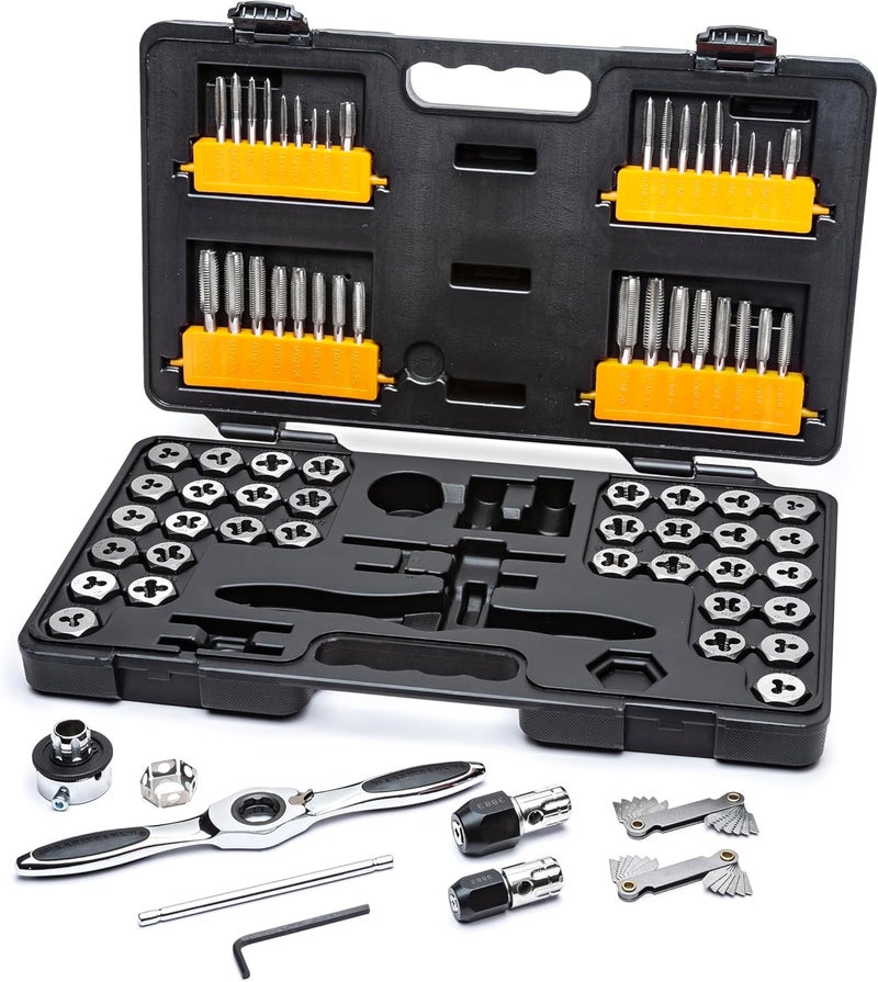 Gearwrench 77 Piece SAE/Metric Ratcheting Tap and Die Set - Model 3887 - Image 1