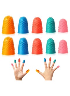 Oasisgalore 10PCS Rubber Finger Grips, Reusable Protector for Counting, Writing & Sorting (5 Sizes)  - Image 1