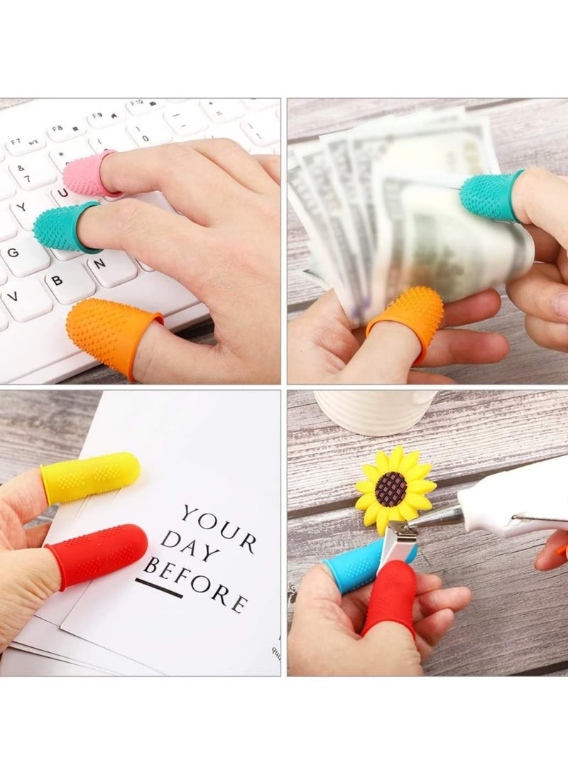 Oasisgalore 10PCS Rubber Finger Grips, Reusable Protector for Counting, Writing & Sorting (5 Sizes)  - Image 5