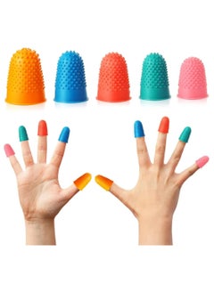 Oasisgalore 10PCS Rubber Finger Grips, Reusable Protector for Counting, Writing & Sorting (5 Sizes)  - Image 3