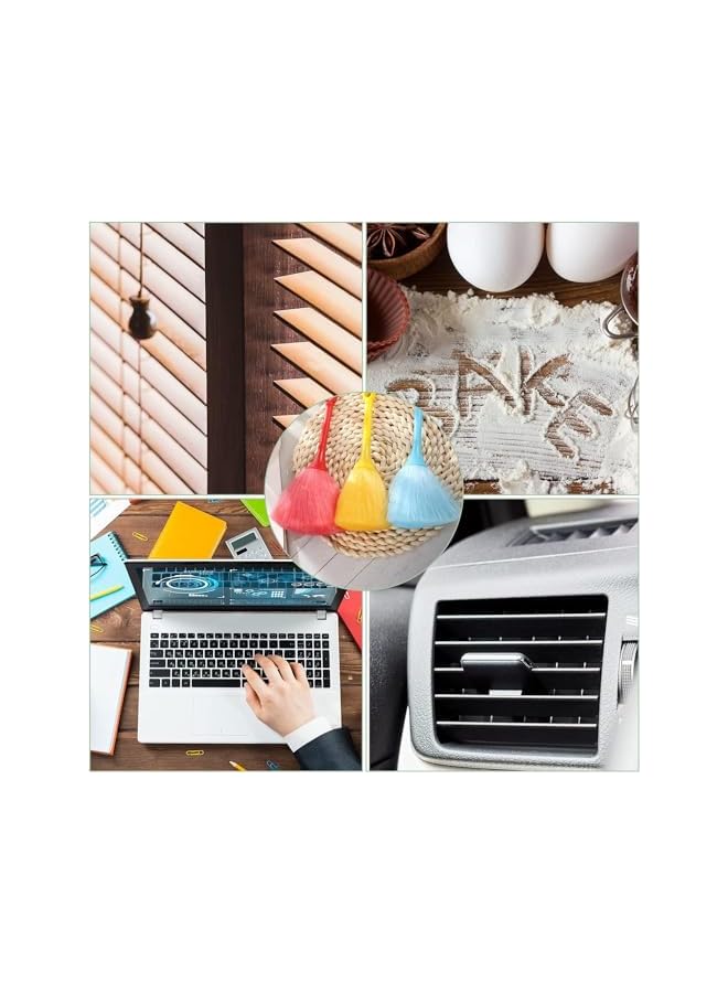 erorex Microfiber Delicate Duster, 3 Pcs Fluffy Kitchen Anti Static Laptop Keyboard Brush Mini Microfiber Duster Small Dusting Wand Multifunction Screen Brush for Electronic Equipment - Image 2