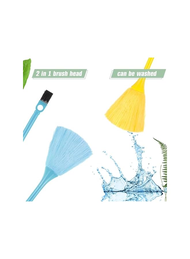 erorex Microfiber Delicate Duster, 3 Pcs Fluffy Kitchen Anti Static Laptop Keyboard Brush Mini Microfiber Duster Small Dusting Wand Multifunction Screen Brush for Electronic Equipment - Image 3