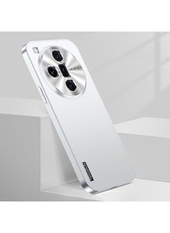 HuHa Case Cover For OPPO Find X7 Ultra Streamer Series Micro Frosted Metal Paint PC Phone Case Silver 