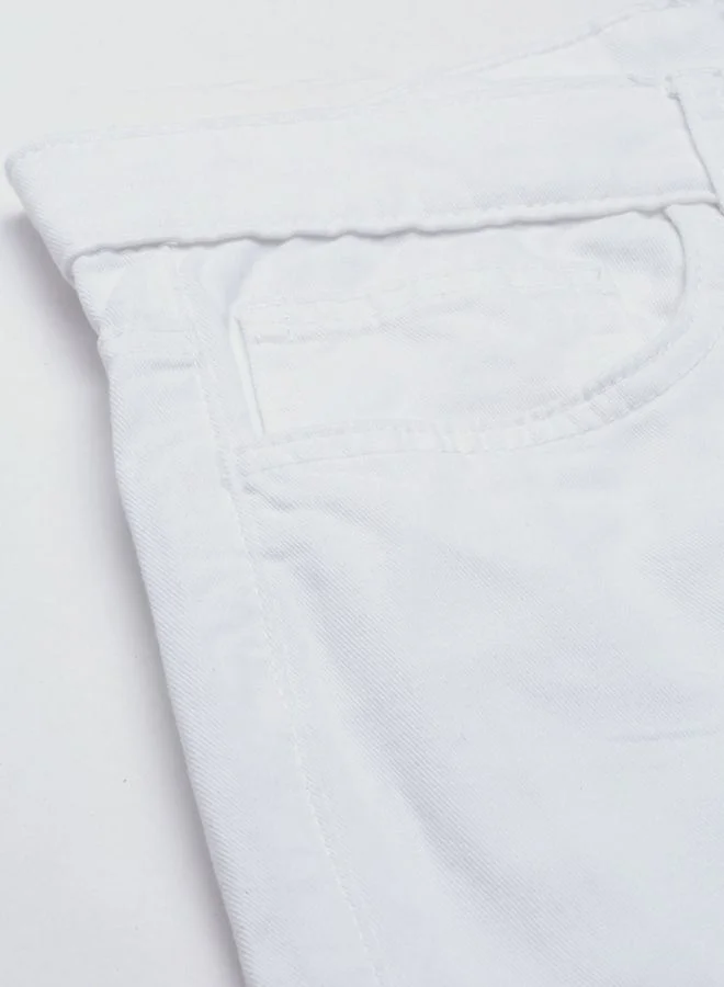 The Indian Garage Co Men Slim Fit Solid Mid-Rise Chino Shorts