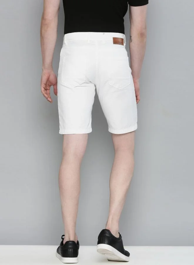 The Indian Garage Co Men Slim Fit Solid Mid-Rise Chino Shorts