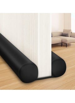 XiuWoo 3 pcs Large Door Draft Stopper for Bottom of Doors 36 Inch Under Door Draft Noise Blocker Black Gap Stoppers Door Draft Guard for Bottom of Doors Adjustable Twin Door Sweep Draft Seal Window Sealer  - Image 1
