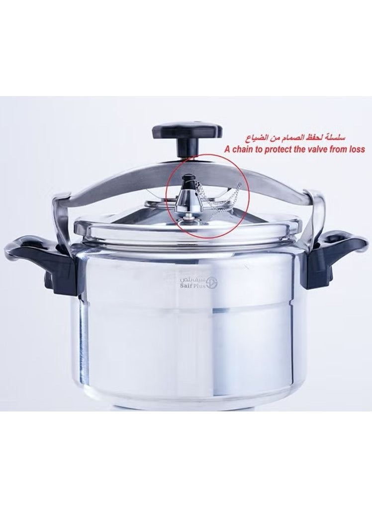 Saif Plus Aluminum Pressure Cooker | Pressure Cooker | Arabic Cooker | Available Sizes 2L / 3L / 5L / 7L / 9L / 10L / 11L / 12L / 15L - Image 2