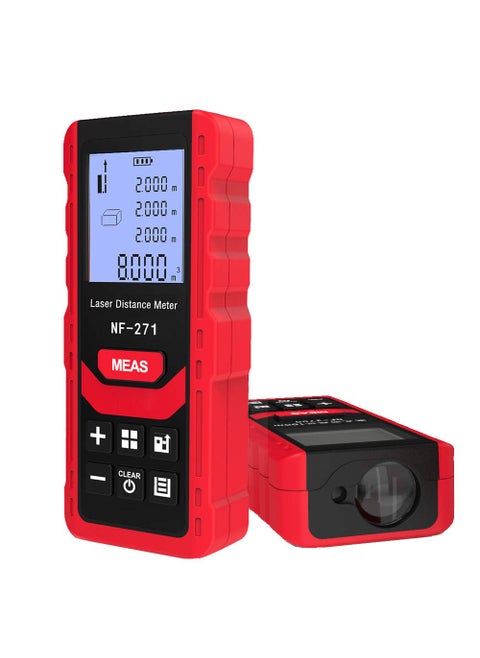 Laser Distance Meter 50M165ft NOYAFA Silent Laser Range Finder MinFt Unit Switching Backlit LCD Display Measure Distance Pythagorean Area and Volume
