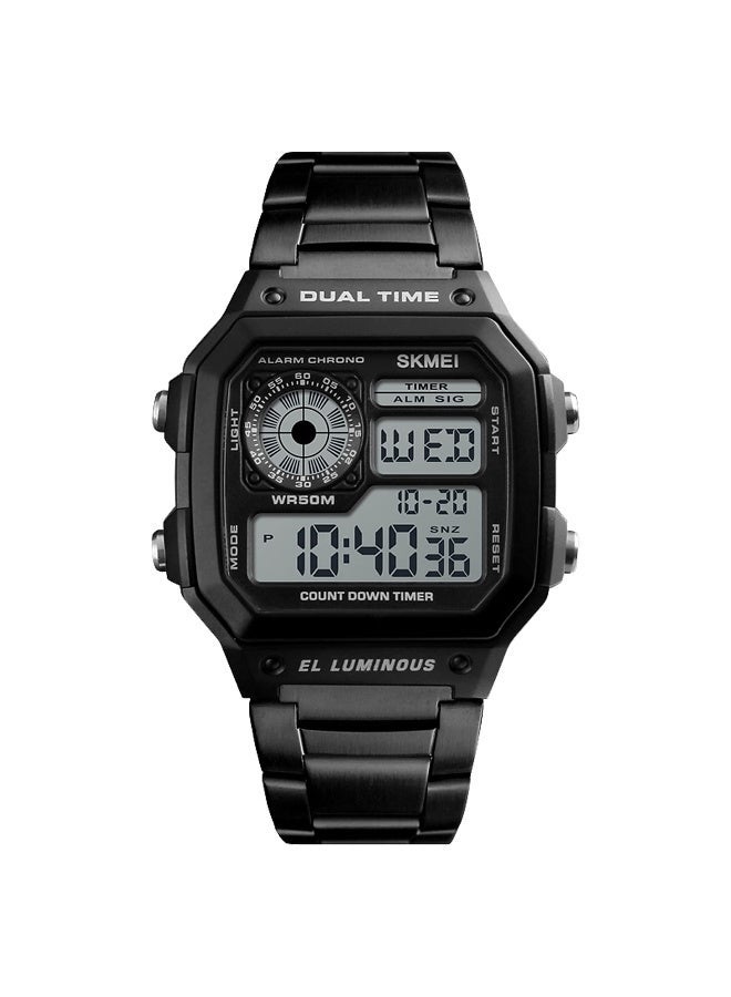 SKMEI Wrist Watch for Men, Digital Sports Waterproof Watch with Dual Time Chronograph Countdown Alarm Backlight - Image 2