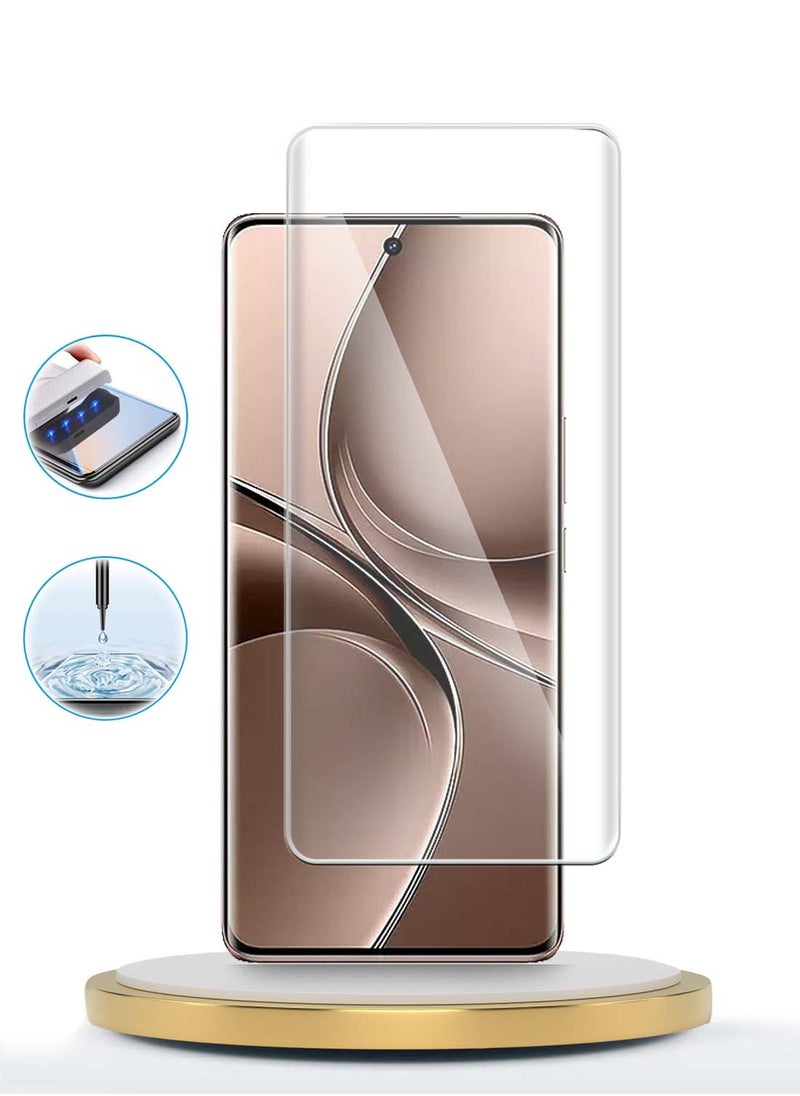 Wtech - vivo V40e 5G 2024 Premium Curved Edges UV Full Glue Full Cover Tempered Glass Screen Protector (MSGUCN)  - Clear - Image 1