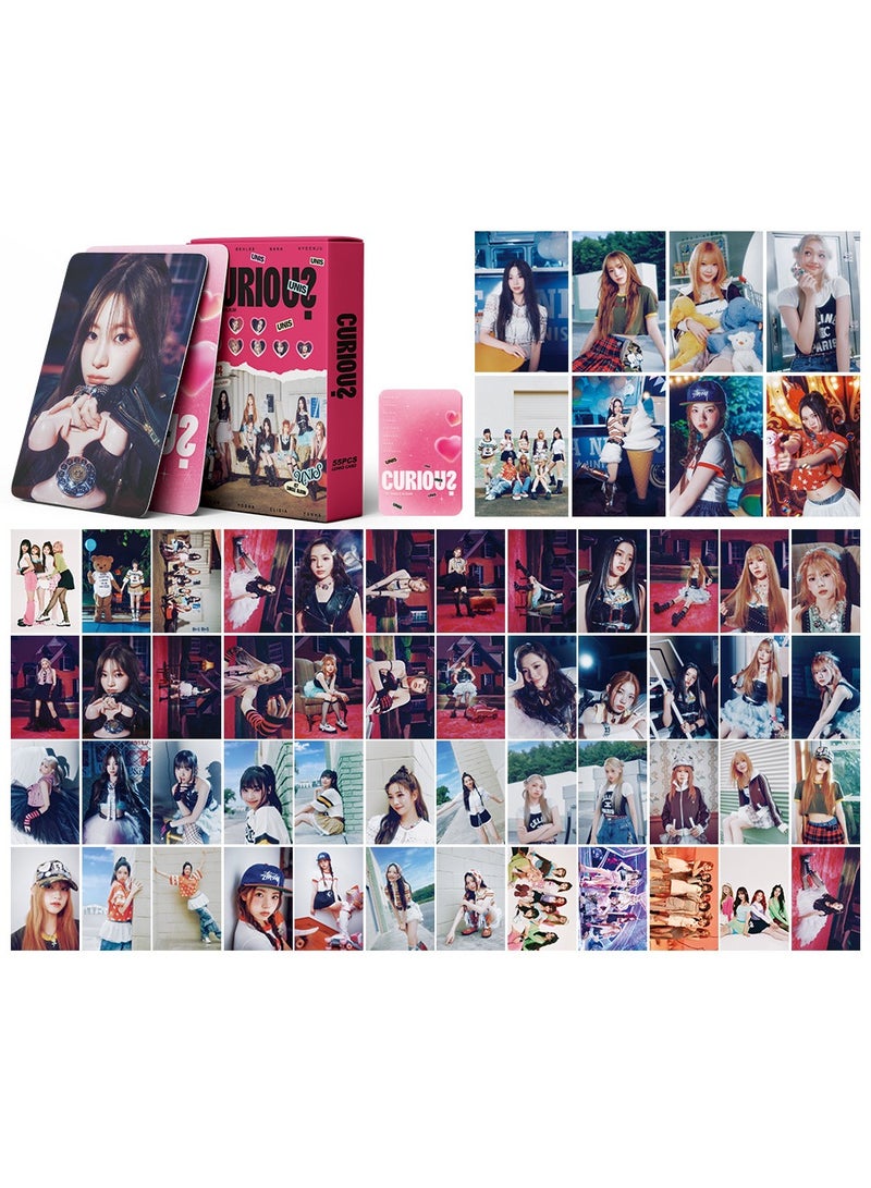 NIBEMINENT 55 Pcs Kpop UNIS CURIOUS Lomo Cards Card For Fans Collection Gifts - Image 1