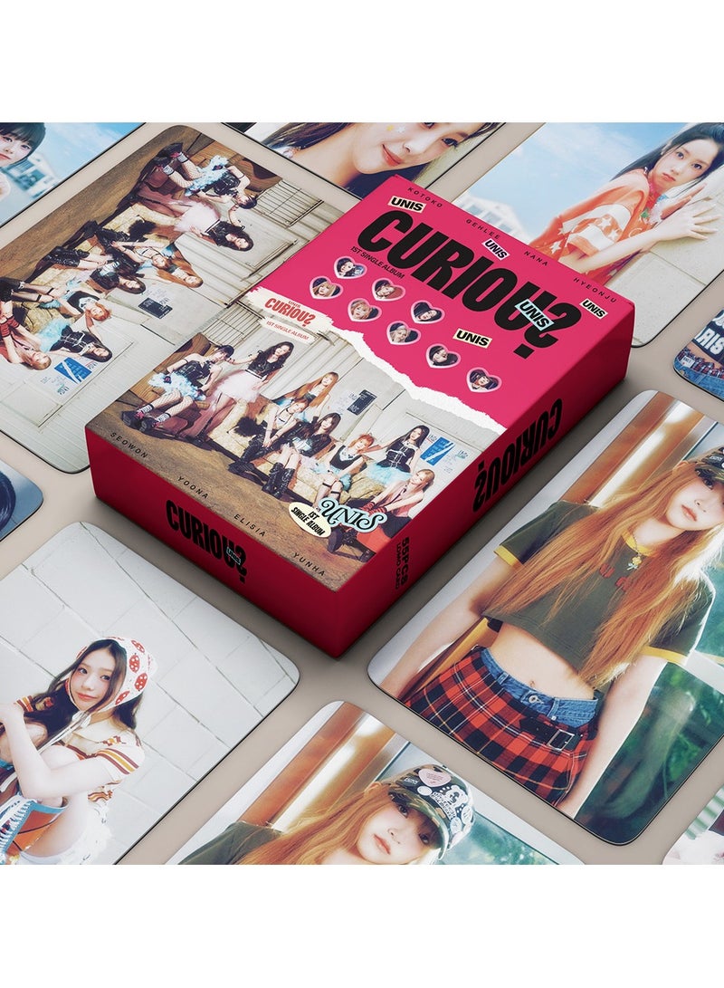 NIBEMINENT 55 Pcs Kpop UNIS CURIOUS Lomo Cards Card For Fans Collection Gifts - Image 3