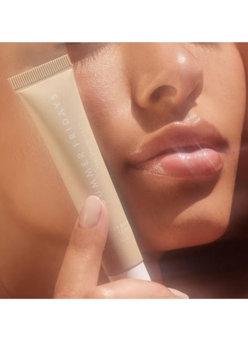 SUMMER FRIDAYS - Summer Fridays Lip Butter Balm - Conditioning Lip Mask and Lip Balm for Instant Moisture, Shine and Hydration - Sheer-Tinted, Soothing Lip Care - Vanilla (.5 Oz) - Image 1