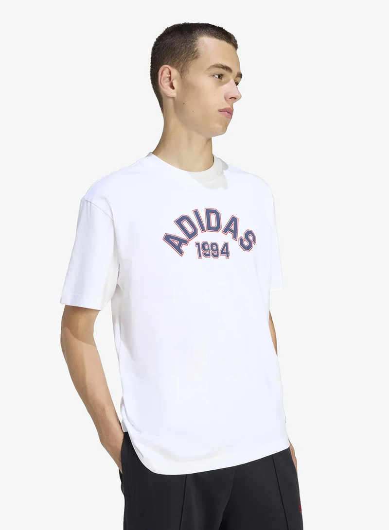 Adidas Originals WHITE Graphic T-Shirt for Men | Best Price UAE
