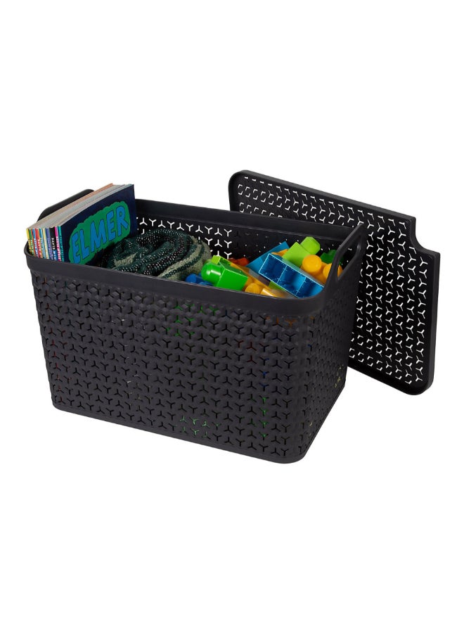 ستراتا أوربان سلة تخزين مستطيلة مع غطاء رمادي فحمي 29 x 30 x 43.5 سم XW124-CHA-EX - Image 3