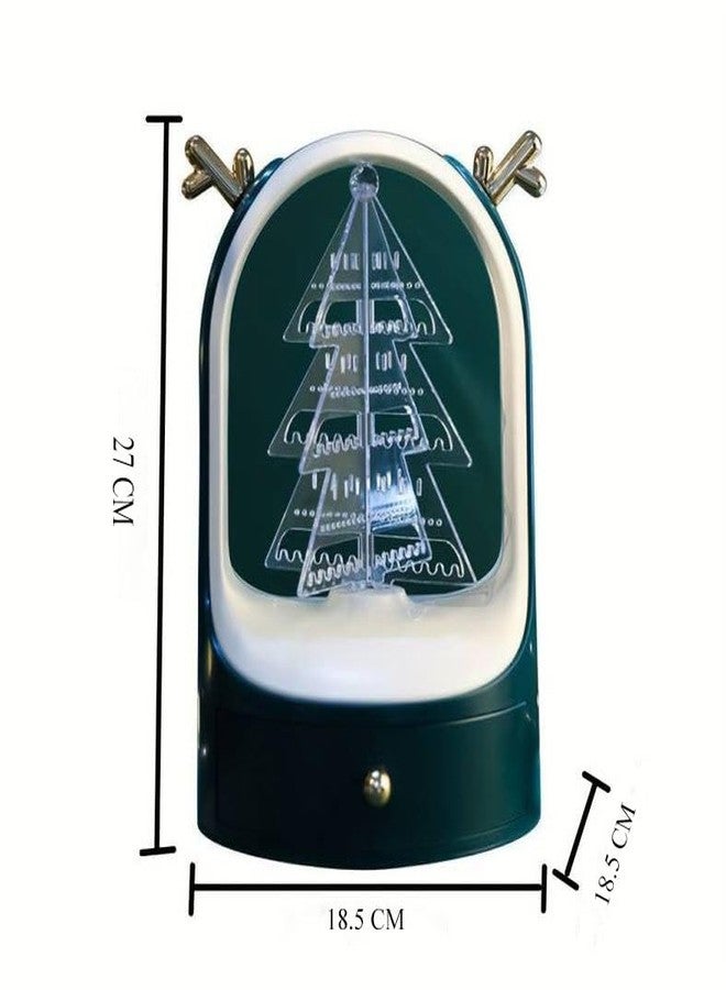 Dratal Christmas Tree Desktop Jewelry Display Holder with Drawer Earring Jewelry Display Rack Stand Icon Holder Organizer - Image 2