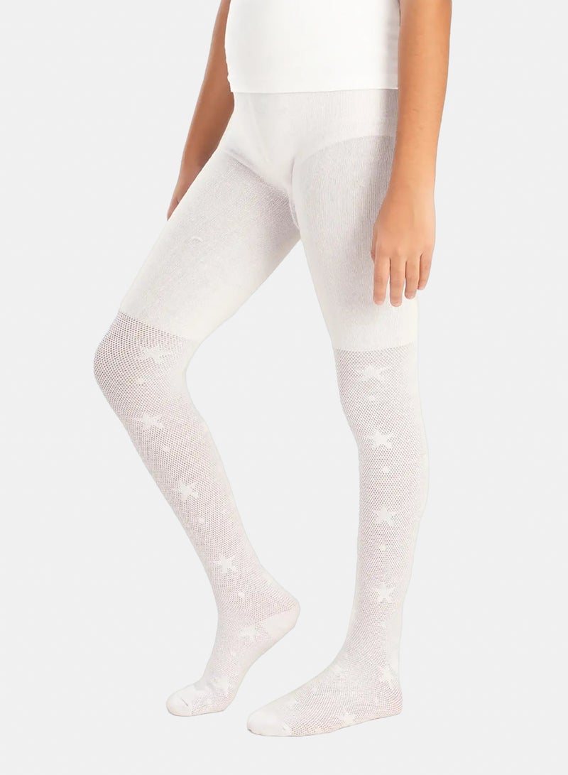 Carina Girly Cotton Stars Pantyhose - Image 2