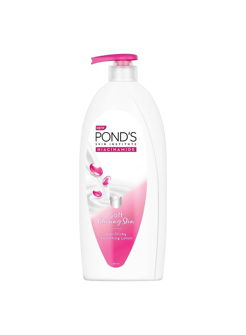 PONDS Moisturizing Body Lotion, 600Ml, For Silky Soft, Smooth, Radiant Skin, With Niacinamide, 3X Moisturization, Lightweight, Non-Sticky, Quick Absorbing - Image 1