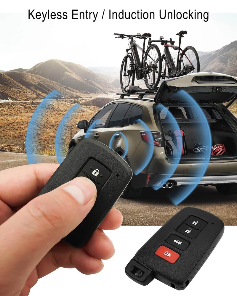 ULZOZN Key Fob Remote Fit for Toyota Camry 2012-2017 Avalon 2013-2018 Corolla 2014-2020 Keyless Entry Remote Control Replace 89904-06140 281451-0020 - Image 3