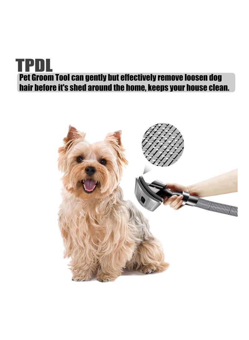 SYOSI فرشاة ملحقات الحيوانات الأليفة SYOSI متوافقة مع مكنسة دايسون V7 V8 V10 V11 V12 V15 مع قفل الزناد (فرشاة + خرطوم تمديد + قفل زناد) - Image 4