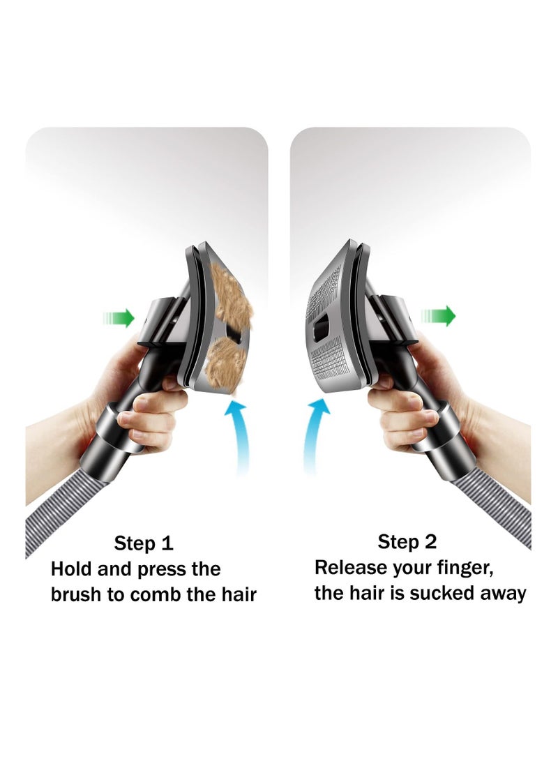 SYOSI فرشاة ملحقات الحيوانات الأليفة SYOSI متوافقة مع مكنسة دايسون V7 V8 V10 V11 V12 V15 مع قفل الزناد (فرشاة + خرطوم تمديد + قفل زناد) - Image 3