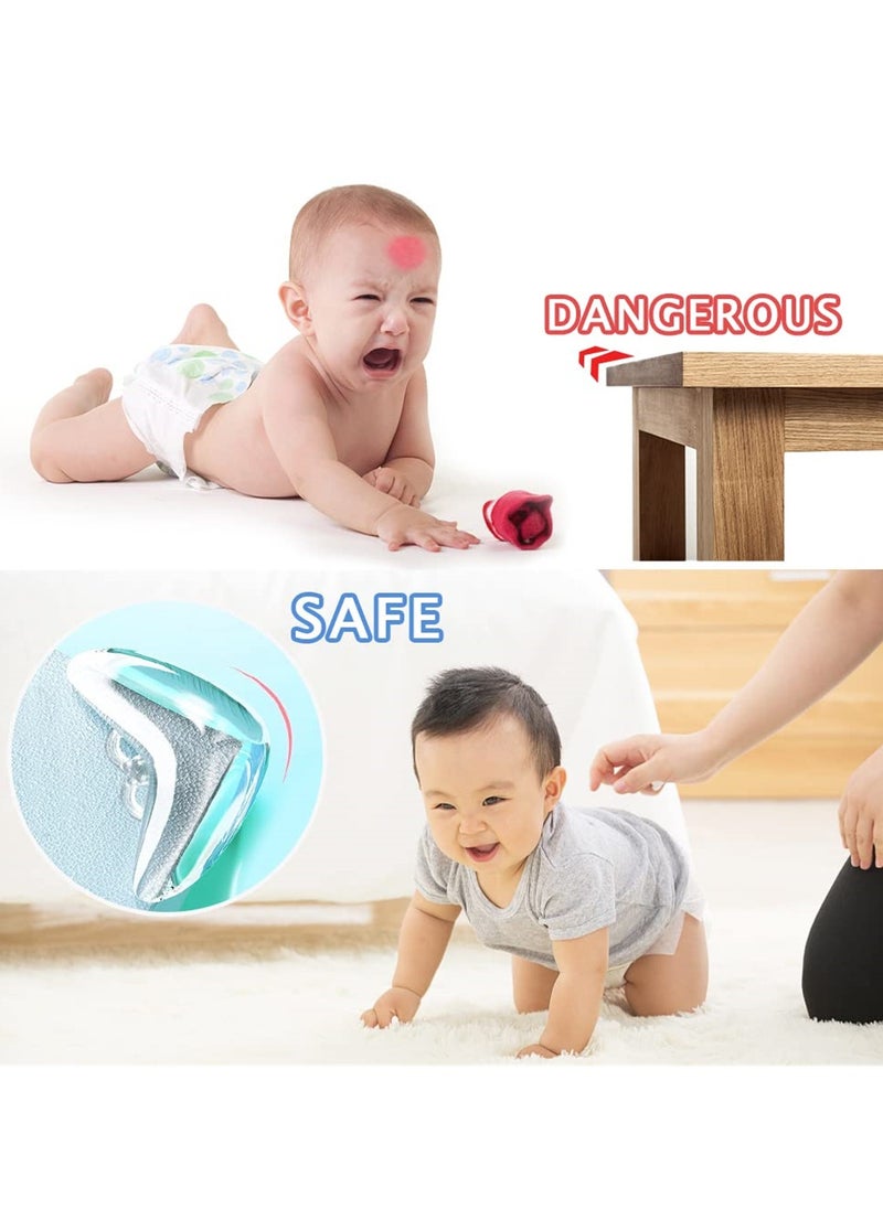 SYOSI - 24 Pcs Baby Proofing Table Corner Guards, Corner Protectors for Furniture, Keep Child Safe, Covers Sharp Furniture and Table Edges, Ensure Safety Against Sharp Corners - Image 1