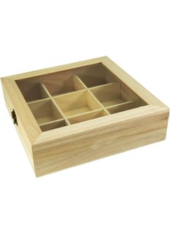 9-Slot Mini Wooden Storage Box With Glass Cover Collectibles Display Case Square Wood Organizer Box With Dividers Storage And Organizer Case For Tea Essential Oils Spices And More - pzsku/Z3AEFE53F81E7B896FC0BZ/45/_/1733995786/ee9b5a92-13ae-4eeb-94d3-ab0bdea2da18