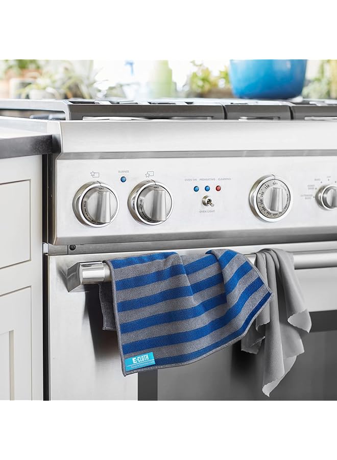 erorex Range And Stovetop Pack Microfiber Cleaning Cloth Blue And Grey - Image 4