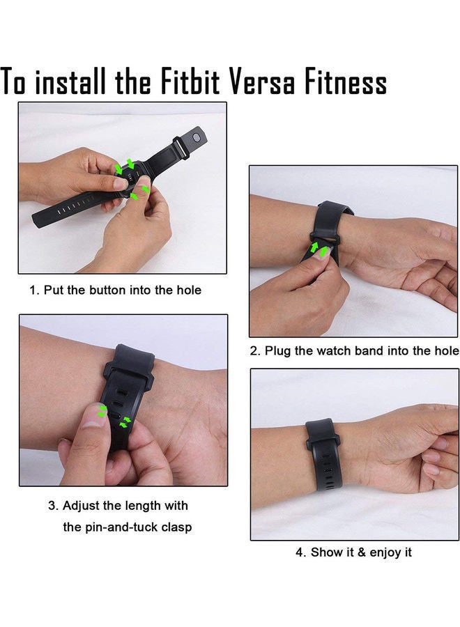 NIBEMINENT Replacement Strap with Fitbit Blaze Smart Watch Red - Image 2