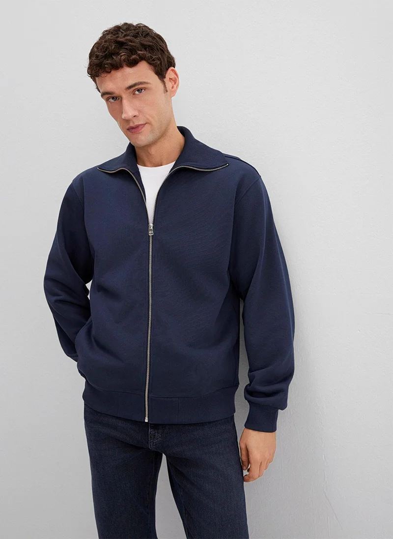 MAVI Full Zip Navy Sweatshirt