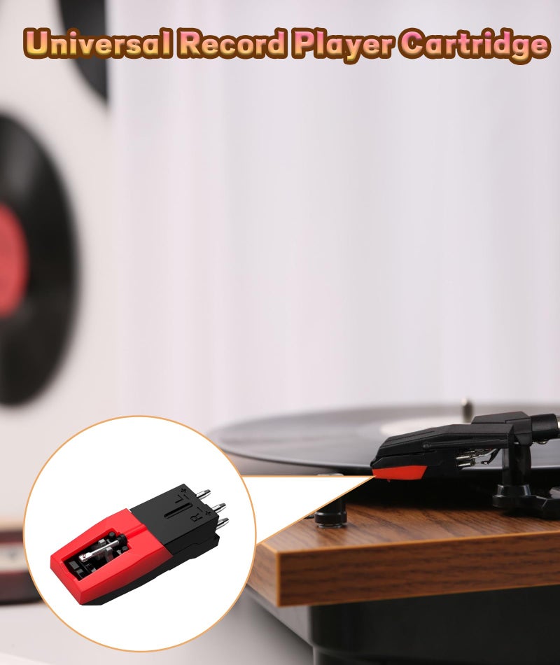SQUISHCO 2Pcs Record Player Needle, Record Player Cartridge Phonograph, Record Player Turntable Diamond Replacement Stylus - Image 4