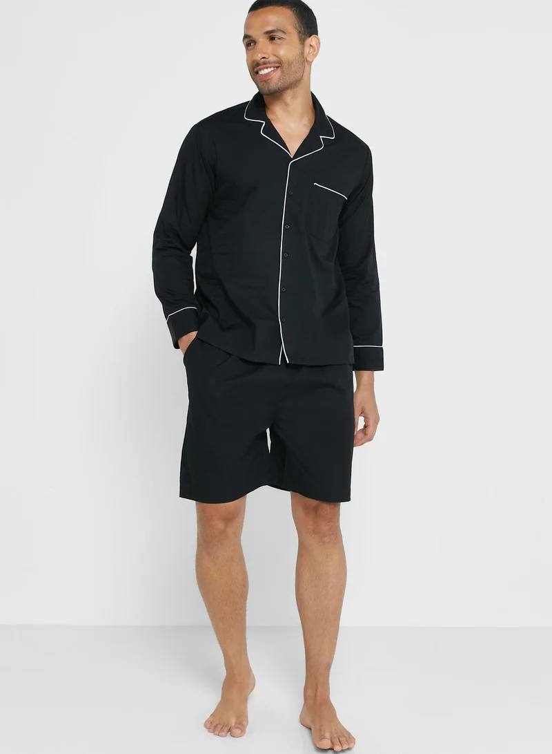 Robert Wood Short Sleeve Pyjama Set