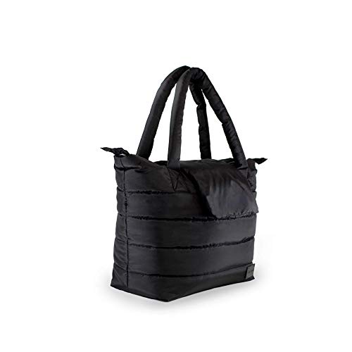 7 A.M 7AM Voyage Baby Diaper Bag – Waterproof Capri Diaper Bag with Crossbody Straps, Multifunctional Baby Travel Bag Tote with Stroller Straps | (Black) - Image 4