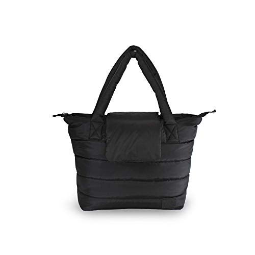 7 A.M 7AM Voyage Baby Diaper Bag – Waterproof Capri Diaper Bag with Crossbody Straps, Multifunctional Baby Travel Bag Tote with Stroller Straps | (Black) - Image 3