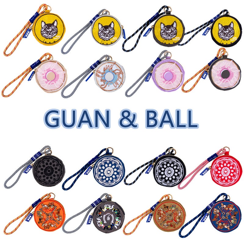 GUAN Japanese Cute Nylon Card Holder Keychain - Image 1