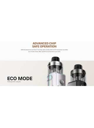 Drag S2 Sky Blue Vape Refill Juice Kit Pod System 3 Professional Modes With 5ml Tank Adjustable Top Airflow 60W Gene TT 2.0 2500mA - view 4
