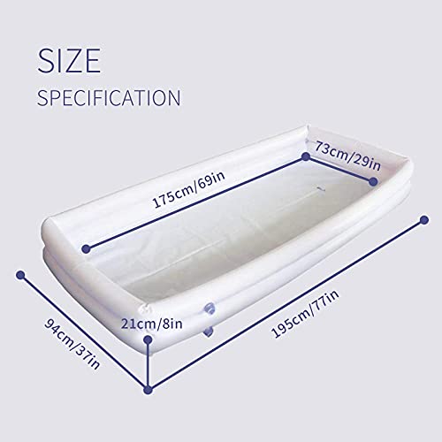 Fanwer Medical Inflatable Bathtub, Bath Kit with Excellent Electric air Pump for Geriatric, Elderly, Disabled, Seniors, Bedridden Patients, Handicapped, Bath in Bed - Image 4