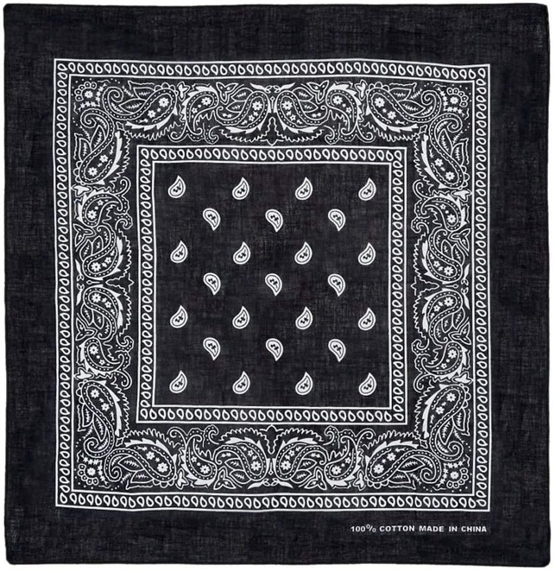Boolavard 1s, 6s, 9s or 12 Pack Cowboy Bandanas Bandana with Original Paisley Pattern - Image 4