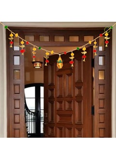 Yalambar Yalambar Kalash Handmade Plastic Beads Handmade Traditional Door HangingBandarwalToran for Door Traditional Bandarwal Set for Door 37 inch 