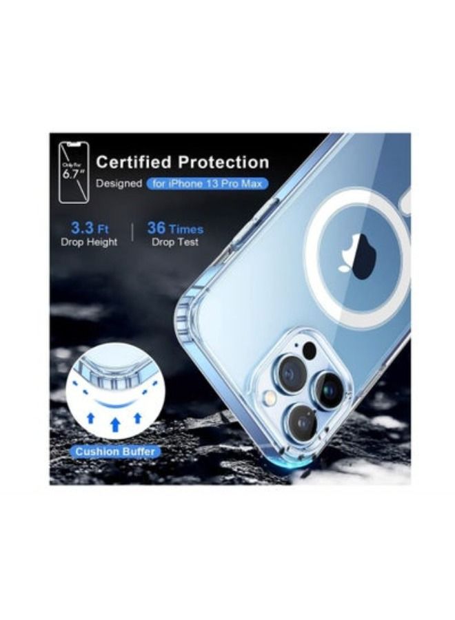 ACLIX Magnetic Wireless Charging Clear Case designed for iPhone 13 Pro max Hard PC Crystal Cover Compatible with Megsafe - Image 3