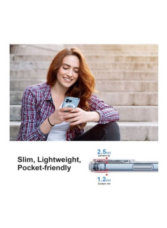 ACLIX Magnetic Wireless Charging Clear Case designed for iPhone 13 Pro max Hard PC Crystal Cover Compatible with Megsafe - Image 4