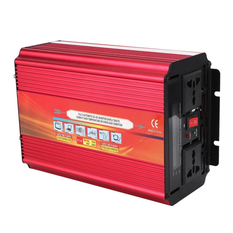 2000W Power Inverter: DC 12V To AC Converter With LCD Display, Dual Cooling Fans, Aluminum Alloy Shell - Multi-Safety Protection, Dual Universal Sockets For Car, Outdoor, Home Emergency Use - Image 4