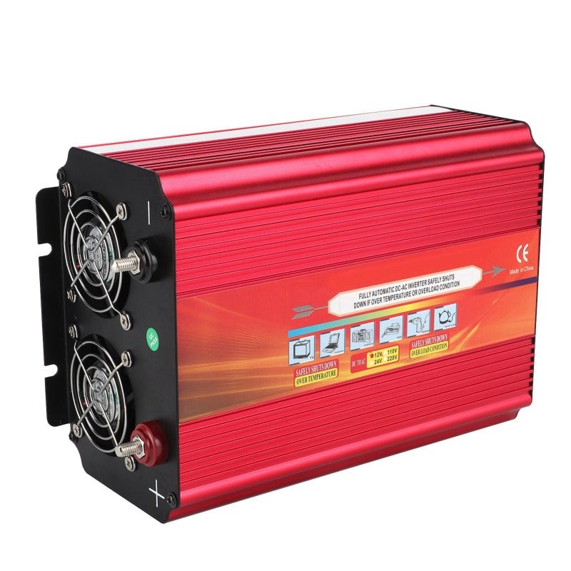 2000W Power Inverter: DC 12V To AC Converter With LCD Display, Dual Cooling Fans, Aluminum Alloy Shell - Multi-Safety Protection, Dual Universal Sockets For Car, Outdoor, Home Emergency Use - Image 5