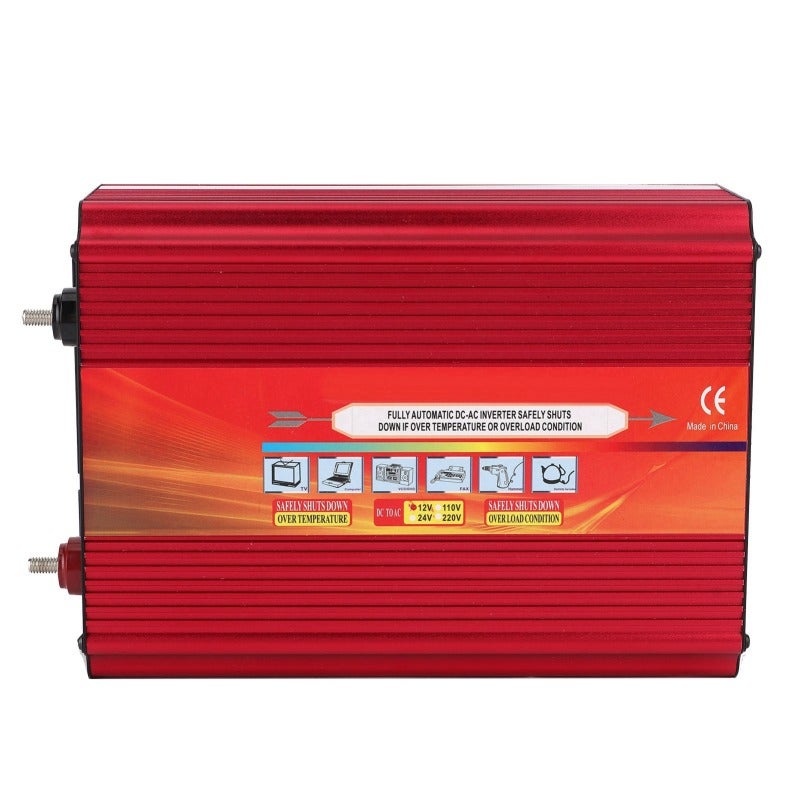 2000W Power Inverter: DC 12V To AC Converter With LCD Display, Dual Cooling Fans, Aluminum Alloy Shell - Multi-Safety Protection, Dual Universal Sockets For Car, Outdoor, Home Emergency Use - Image 3