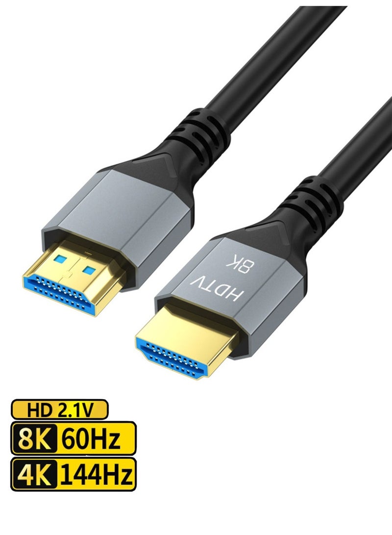 MOLEWHALE 8K HDMI 2.1 Cable - Support 8K@60Hz, 4K@144Hz, 2K@240Hz, 1080P@360Hz, 48Gbps, 3D, HDR, HDCP, eARC, Dolby - Ultra High Speed HDMI Cord for Laptop, Computer, Monitor, Projectors, TV, PS4, PS5, Xbox, Switch, HDTV - Image 1