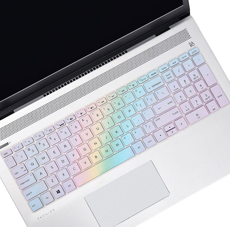 imComor Keyboard Cover for 15.6 17.3 HP Laptop 15-dw 15-dy 15-ef 15-da/db/bs 15t-dw400 15-dw0083wm 15-dy2073dx 15t-dy200 15z-ef2000|HP Envy X360 15m-dr/ds 17-bs/bw/by/ca 17-by4013dx by4623dx 17-by4025nr Skin - Image 1