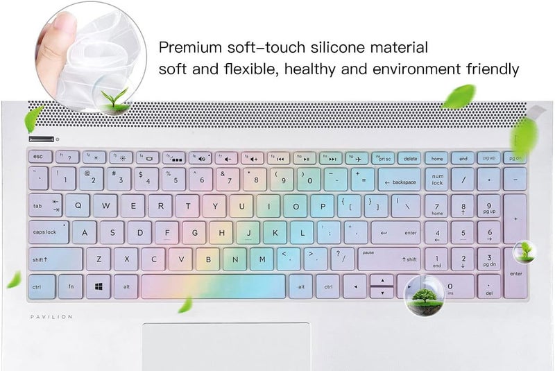 imComor Keyboard Cover for 15.6 17.3 HP Laptop 15-dw 15-dy 15-ef 15-da/db/bs 15t-dw400 15-dw0083wm 15-dy2073dx 15t-dy200 15z-ef2000|HP Envy X360 15m-dr/ds 17-bs/bw/by/ca 17-by4013dx by4623dx 17-by4025nr Skin - Image 5