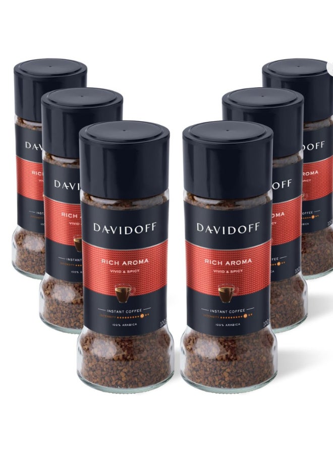 Davidoff Instant Coffee Rich Aroma, 6 x 90Gm